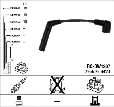Ignition Cable Kit NGK 44331