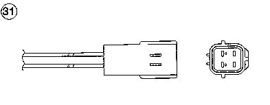 Lambda Sensor NGK 0225 2