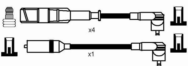 Ignition Cable Kit NGK 0515 2