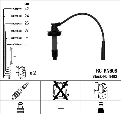 Ignition Cable Kit NGK 8492