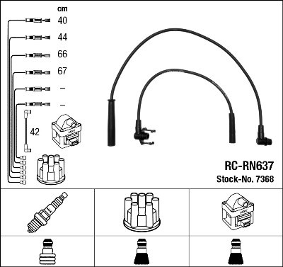 Ignition Cable Kit NGK 7368