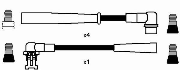 Ignition Cable Kit NGK 7368 2