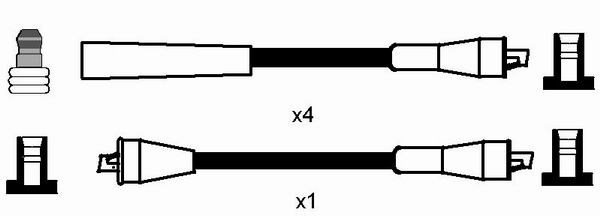 Ignition Cable Kit NGK 0722 2