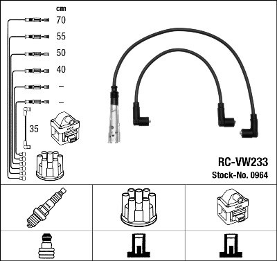 Ignition Cable Kit NGK 0964
