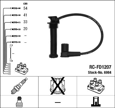 Ignition Cable Kit NGK 6984