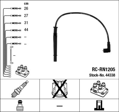 Ignition Cable Kit NGK 44338
