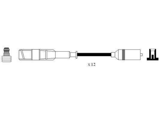 Ignition Cable Kit NGK 0758 2