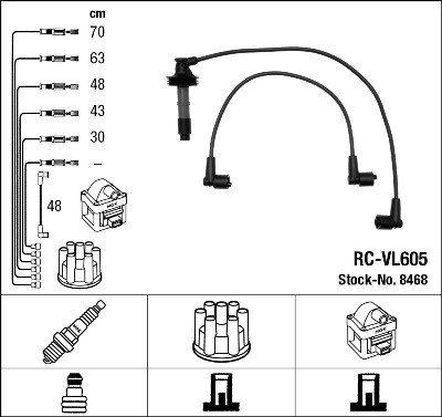Ignition Cable Kit NGK 8468
