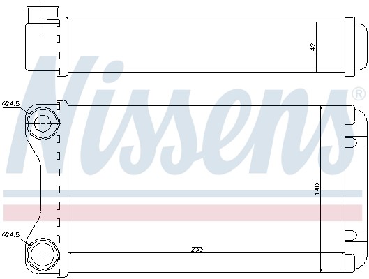 Heat Exchanger, interior heating NISSENS 70226 7