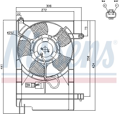 Fan, engine cooling NISSENS 85062 6