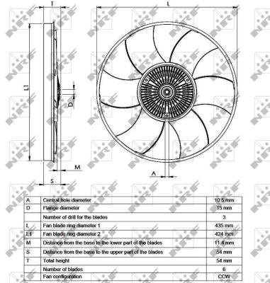 Clutch, radiator fan NRF 49539 4