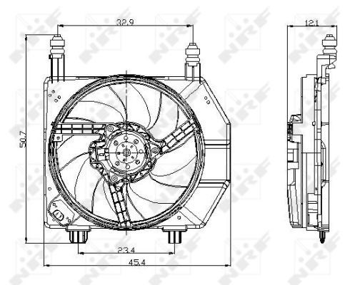 Fan, engine cooling NRF 47077 2