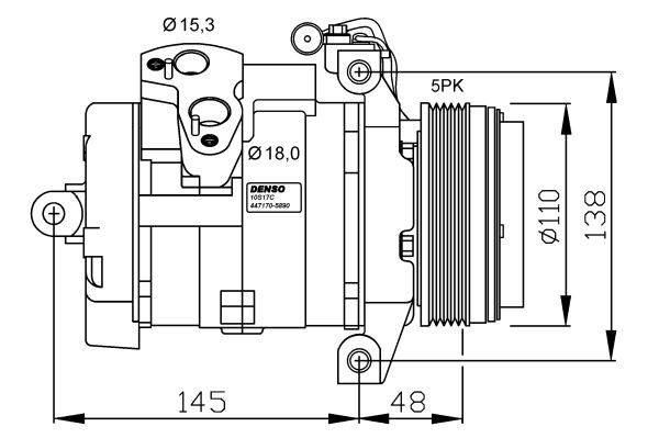 Compressor, air conditioning NRF 32432G