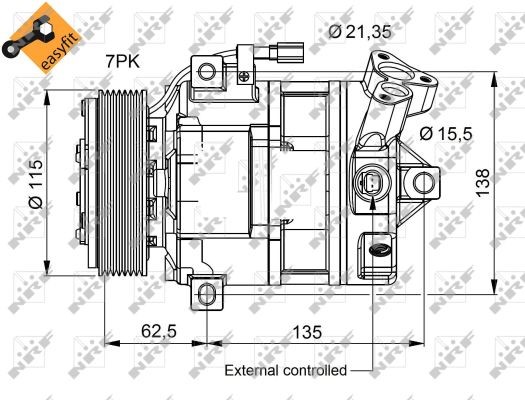 Compressor, air conditioning NRF 32692