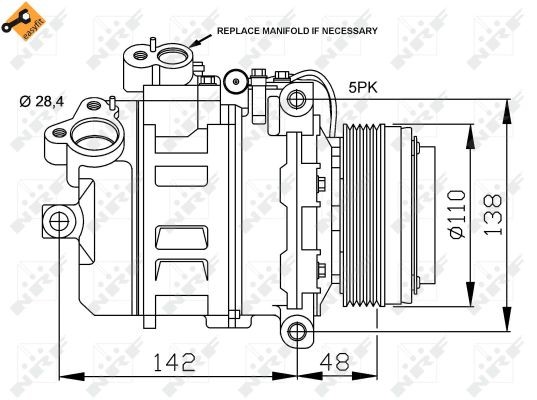 Compressor, air conditioning NRF 32123 3