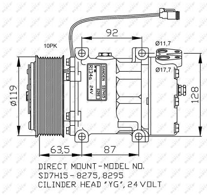 Compressor, air conditioning NRF 32705G 2