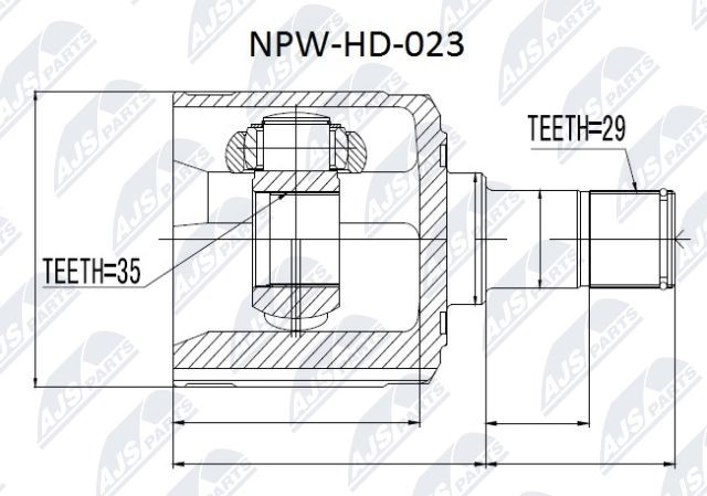 Joint Kit, drive shaft NTY NPW-HD-023