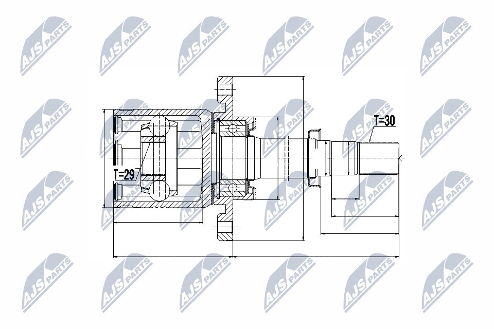 Joint Kit, drive shaft NTY NPW-NS-051