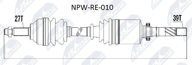 Drive Shaft NTY NPW-RE-010