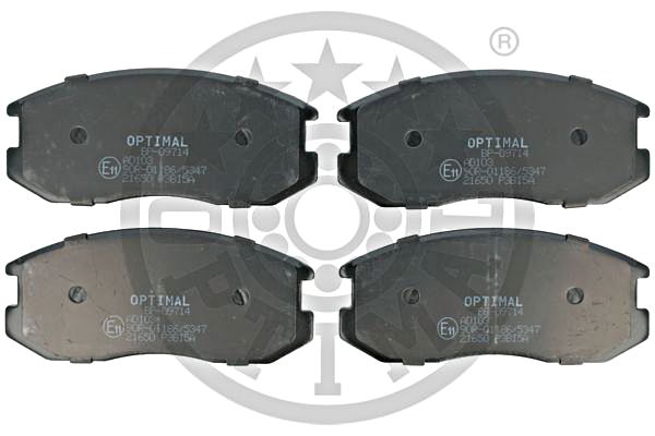 Brake Pad Set, disc brake OPTIMAL BP-09714