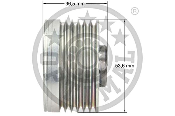 Alternator Freewheel Clutch OPTIMAL F5-1037 3