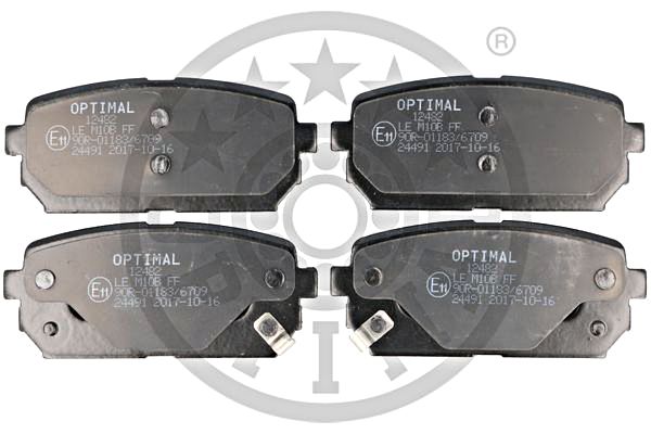 Brake Pad Set, disc brake OPTIMAL BP-12482