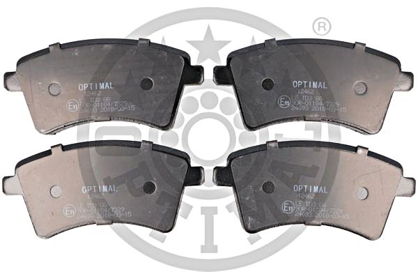 Brake Pad Set, disc brake OPTIMAL BP-12462