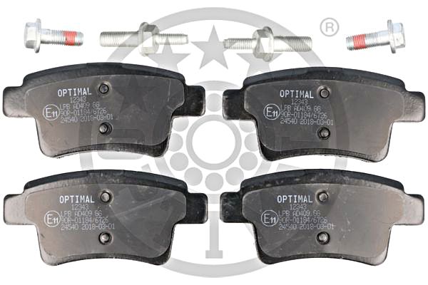 Brake Pad Set, disc brake OPTIMAL BP-12343