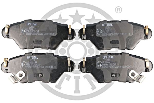 Brake Pad Set, disc brake OPTIMAL BP-12081