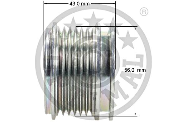 Alternator Freewheel Clutch OPTIMAL F5-1009 3