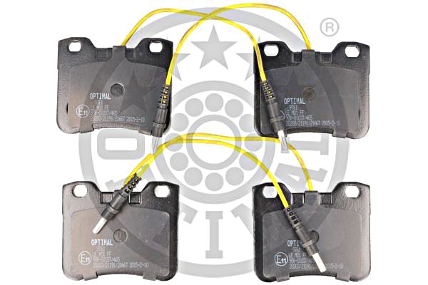 Brake Pad Set, disc brake OPTIMAL BP-09761