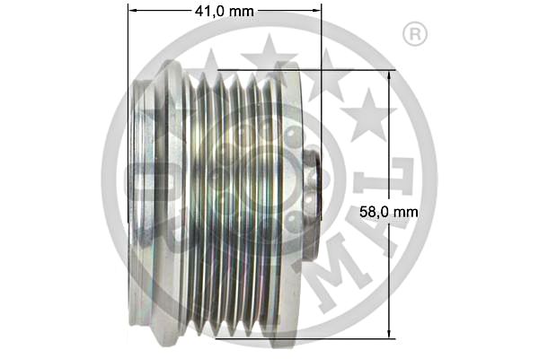 Alternator Freewheel Clutch OPTIMAL F5-1030 3