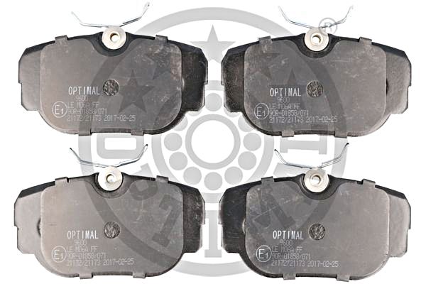 Brake Pad Set, disc brake OPTIMAL BP-09600