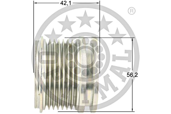 Alternator Freewheel Clutch OPTIMAL F5-1203 3