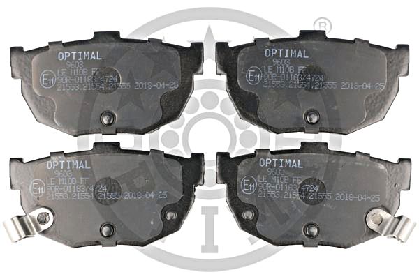 Brake Pad Set, disc brake OPTIMAL BP-09603