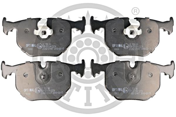 Brake Pad Set, disc brake OPTIMAL BP-10101