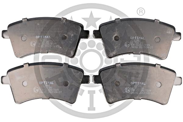 Brake Pad Set, disc brake OPTIMAL BP-12463