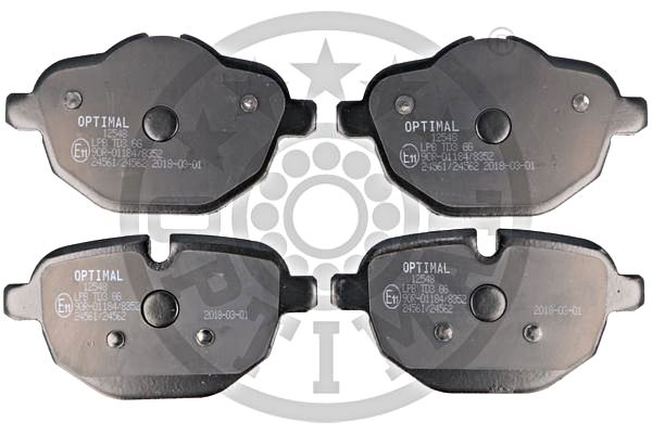 Brake Pad Set, disc brake OPTIMAL BP-12548