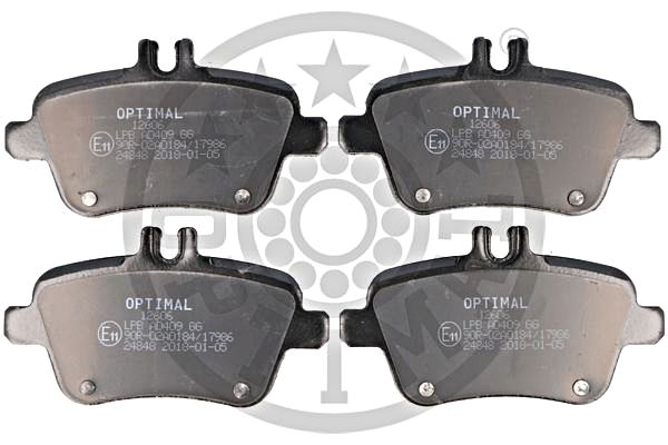 Brake Pad Set, disc brake OPTIMAL BP-12606
