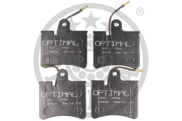 Brake Pad Set, disc brake OPTIMAL 9253