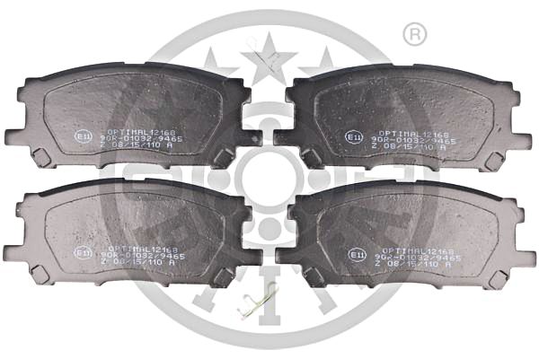 Brake Pad Set, disc brake OPTIMAL BP-12168