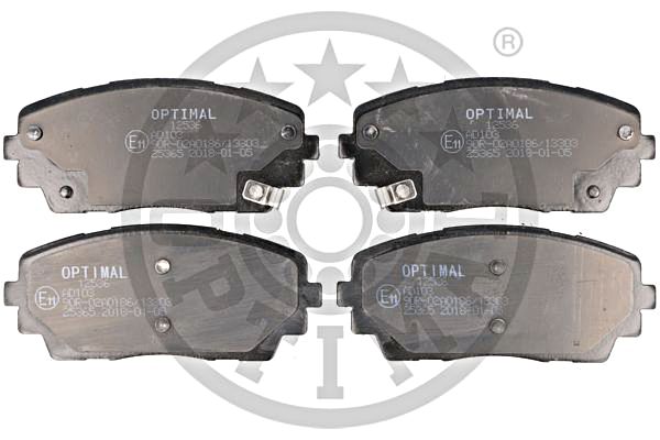 Brake Pad Set, disc brake OPTIMAL BP-12536