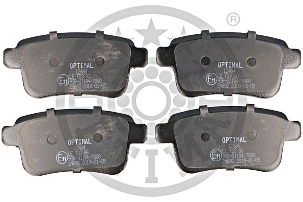 Brake Pad Set, disc brake OPTIMAL BP-12464