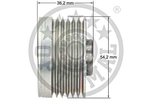 Alternator Freewheel Clutch OPTIMAL F5-1020 3
