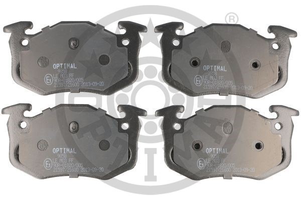 Brake Pad Set, disc brake OPTIMAL 9858