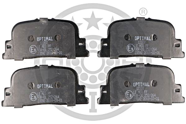 Brake Pad Set, disc brake OPTIMAL BP-12207