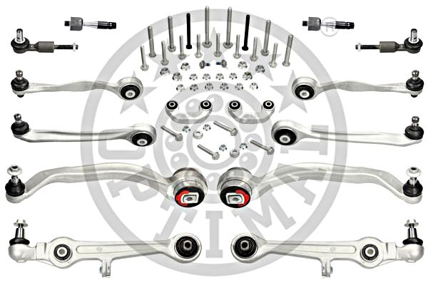 Control/Trailing Arm Kit, wheel suspension OPTIMAL G8-530L