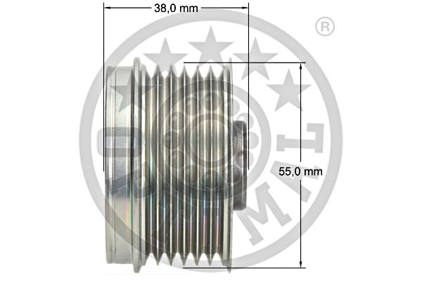 Alternator Freewheel Clutch OPTIMAL F5-1148 3