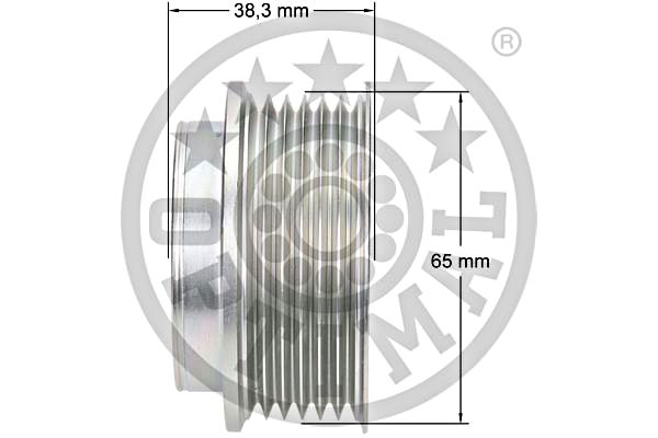 Alternator Freewheel Clutch OPTIMAL F5-1043 3
