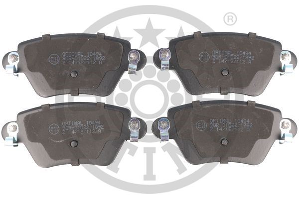 Brake Pad Set, disc brake OPTIMAL 10494